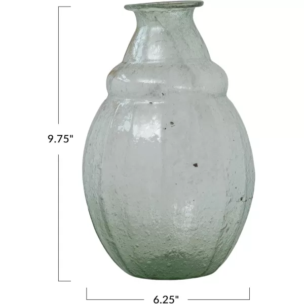 Creative CoOp Round Serene Glass Vase Light Green