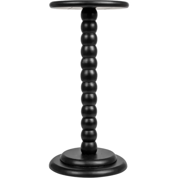 Creative CoOp Stacked Pedestal Cocktail Side Table BlackBlack