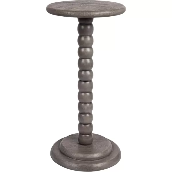 Creative CoOp Stacked Pedestal Cocktail Side Table BlackDove Grey