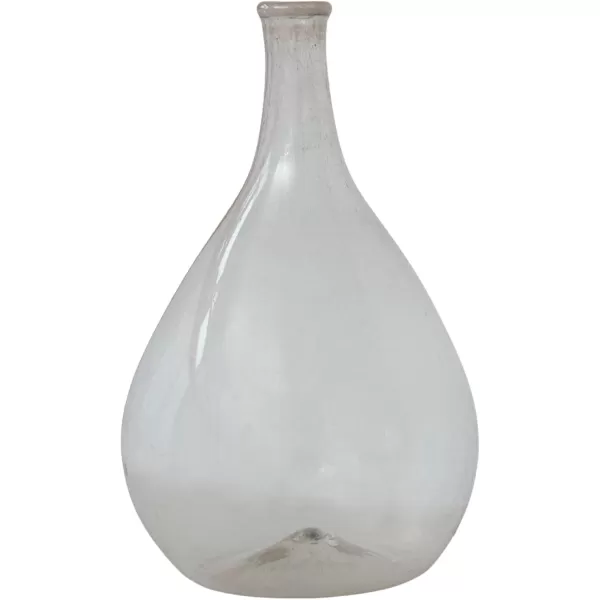 Creative CoOp Timeless Elegance Glass Bottle Vase Clear625 Round x 11H