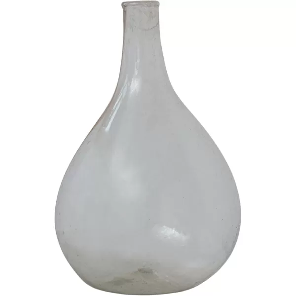 Creative CoOp Timeless Elegance Glass Bottle Vase Clear75 Round x 12H