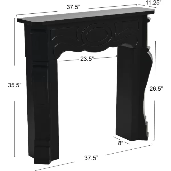 Creative CoOp Victorian Fireplace Mantel WhiteBlack