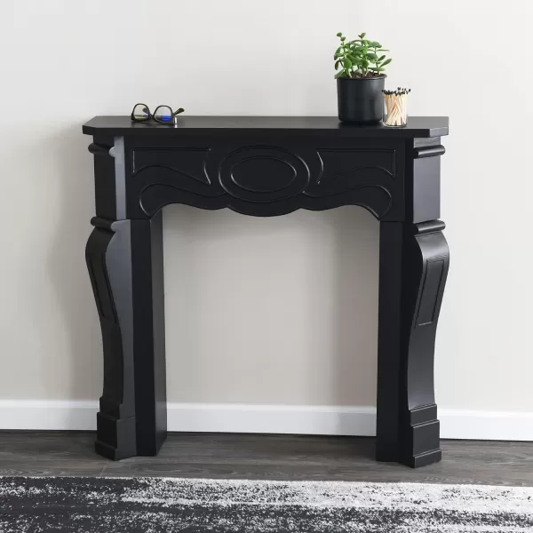 Creative CoOp Victorian Fireplace Mantel WhiteBlack