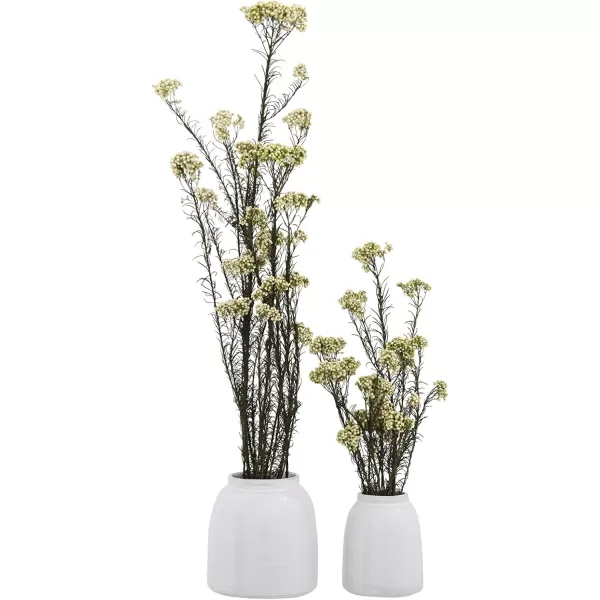 Creative CoOp White Terracotta Vases Set of Sizes