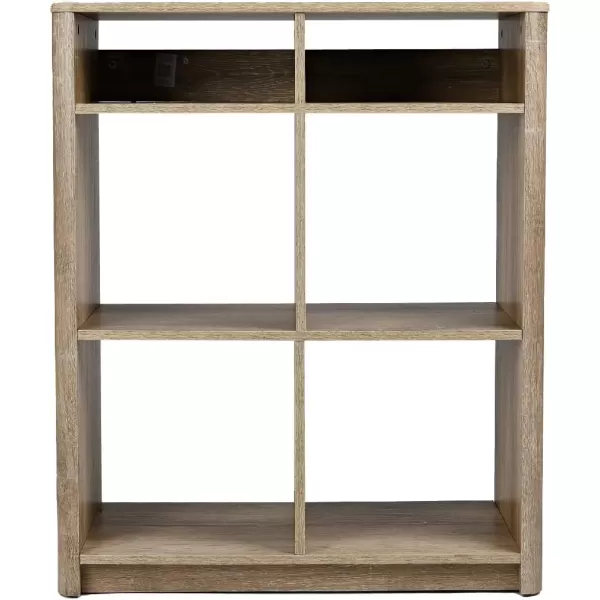 Creative CoOp Wood Console Table with Storage Coastal Oak Book ShelfConsole Table