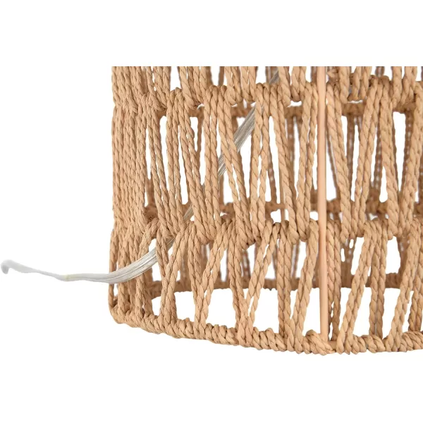 Creative CoOp Woven Rope Table Lamp with Empire Shade Natural