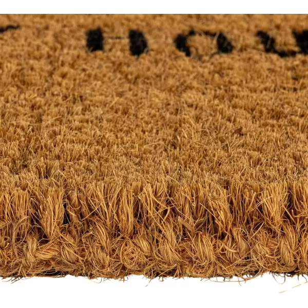 Creative CoOp quotHappy House Large Coir Doormat Natural