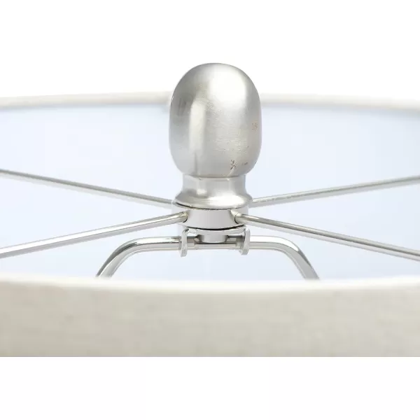Creative Coop EC0413 23quot Ceramic Textured Striped Table Lamp Grey