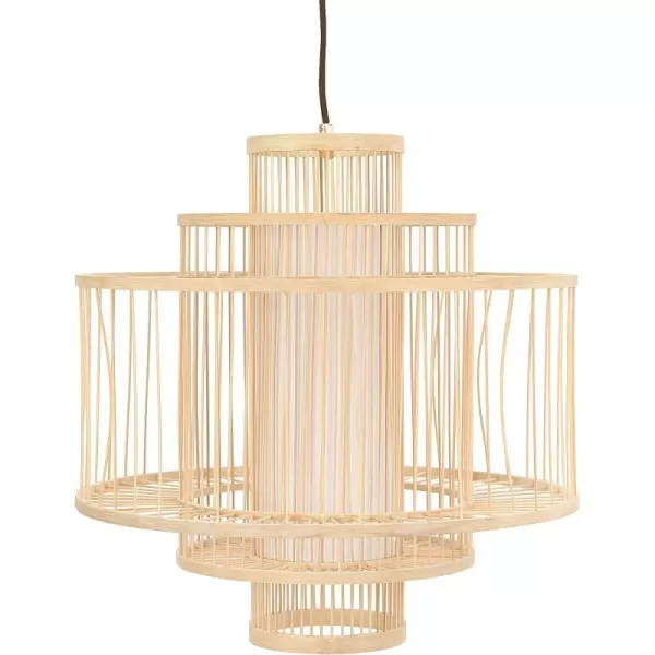 Creative CoOp 195 Inch Bamboo Pendant NaturalNatural