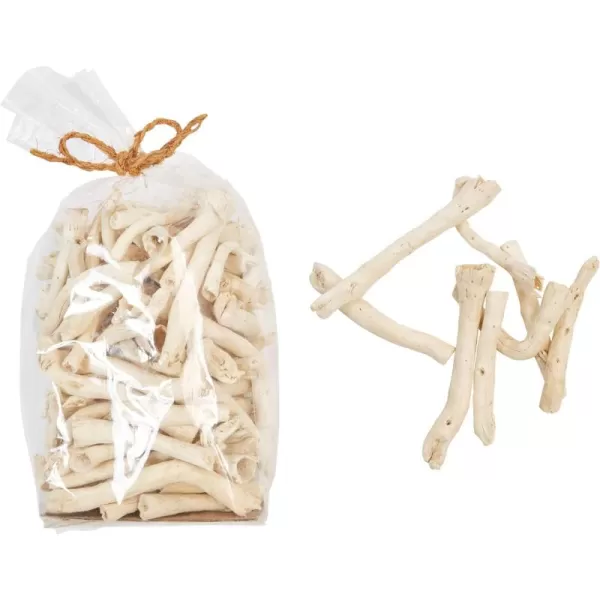 Creative CoOp Approximately 3quot H Handmade Dried Natural Leaf Bag Contains 13 Pieces Palm Lead Artichoke OffWhite CountCauliflower Root
