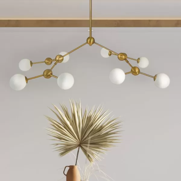Creative CoOp EC0487 Sputnik Sphere Chandelier 8Light Large