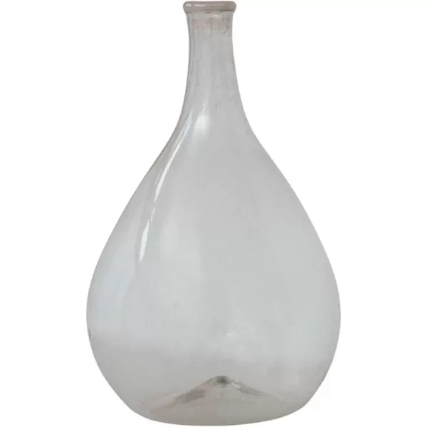 Creative CoOp Timeless Elegance Glass Bottle Vase Clear625 Round x 11H