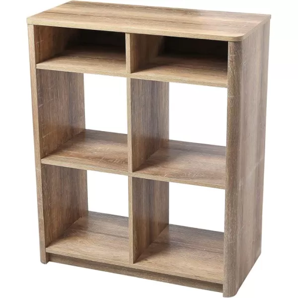 Creative CoOp Wood Console Table with Storage Coastal Oak Book ShelfConsole Table