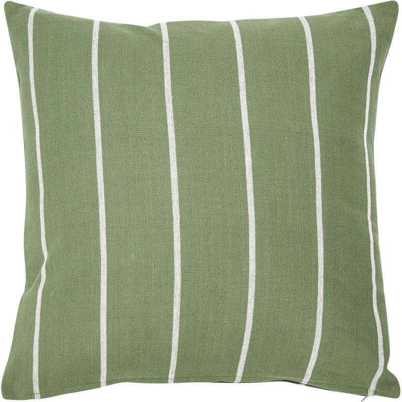 Creative CoOp 20quot Square Interwoven Striped Cotton Pillow Decorative Pillow 20quot x 20quot TerracottaGreen