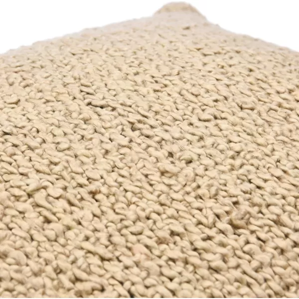 Creative CoOp 20quot Square Boucle Cotton Pillow Decorative Pillow Cover 20quot x 20quot GreyBeige