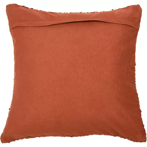 Creative CoOp 20quot Square Boucle Cotton Pillow Decorative Pillow Cover 20quot x 20quot GreyRust