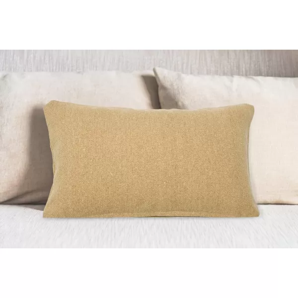 Creative CoOp 20quot Square Canvas Pillow Tassels Decorative Pillow Cover BeigeBeige