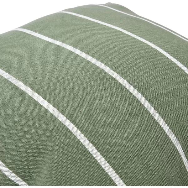 Creative CoOp 20quot Square Interwoven Striped Cotton Pillow Decorative Pillow 20quot x 20quot TerracottaGreen