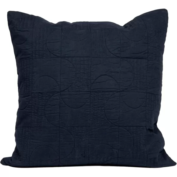 imageCreative CoOp 20quot Square Modern Geometric Quilted Pillow Decorative Pillow 20quot x 20quot BlueBlue