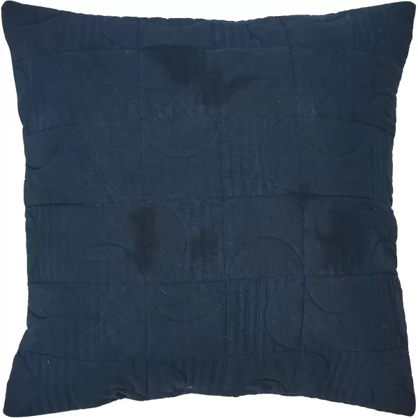 imageCreative CoOp 20quot Square Modern Geometric Quilted Pillow Decorative Pillow 20quot x 20quot BlueBlue