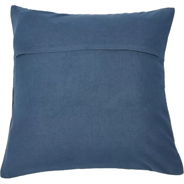 imageCreative CoOp 20quot Square Quilted Velvet Pillow Channel Stitch Decorative Pillow Cover 20quot x 20quot GreenBlue