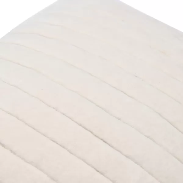 imageCreative CoOp 20quot Square Quilted Velvet Pillow Channel Stitch Decorative Pillow Cover 20quot x 20quot GreenCream