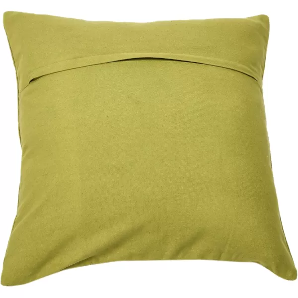 imageCreative CoOp 20quot Square Quilted Velvet Pillow Channel Stitch Decorative Pillow Cover 20quot x 20quot GreenGreen