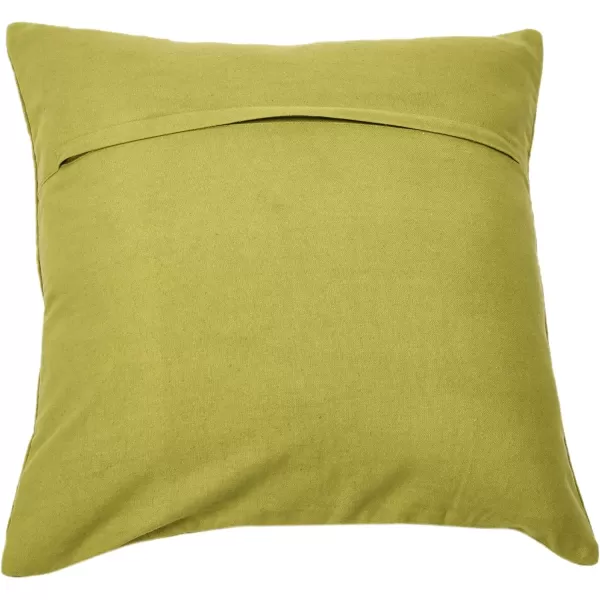 imageCreative CoOp 20quot Square Quilted Velvet Pillow Channel Stitch Decorative Pillow Cover 20quot x 20quot GreenGreen