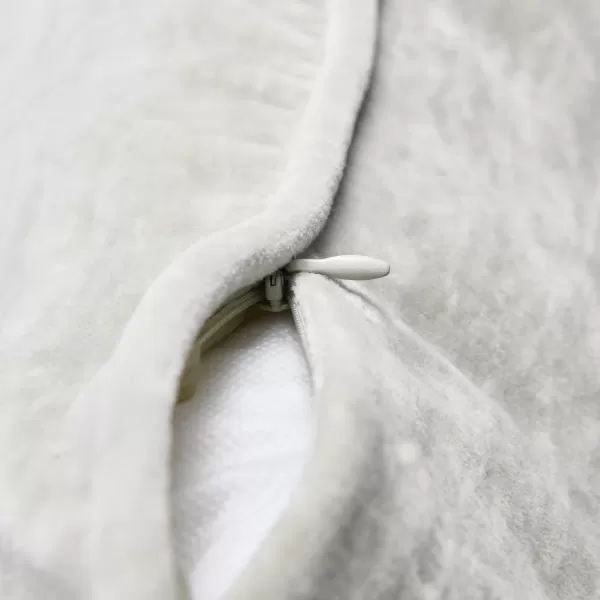 imageCreative CoOp 20quot Square Velvet Pillow CoverLight Grey