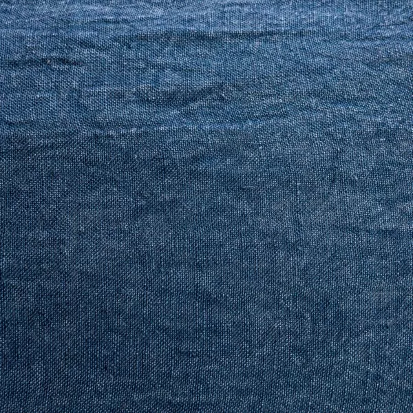 Creative CoOp 24 Inches Stonewashed Linen Lumbar Navy Pillow Blue