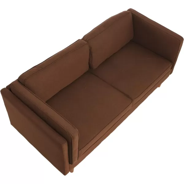 Creative CoOp Atley High Sided Sofas Vegan Cognac LeatherBrown