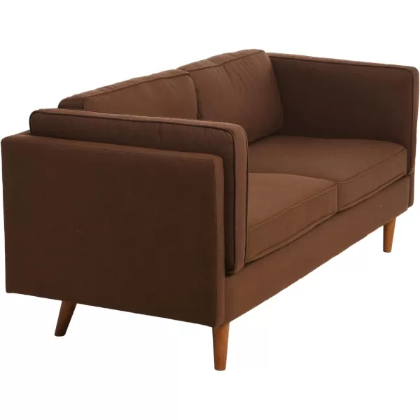 Creative CoOp Atley High Sided Sofas Vegan Cognac LeatherBrown