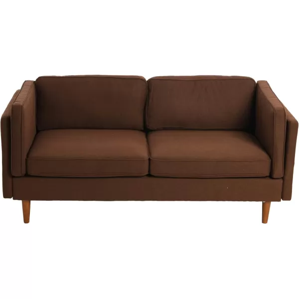 Creative CoOp Atley High Sided Sofas Vegan Cognac LeatherBrown
