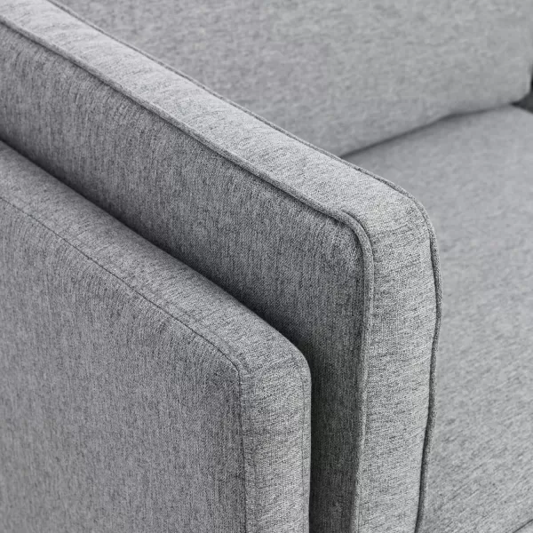 Creative CoOp Atley High Sided Sofas Vegan Cognac LeatherGrey