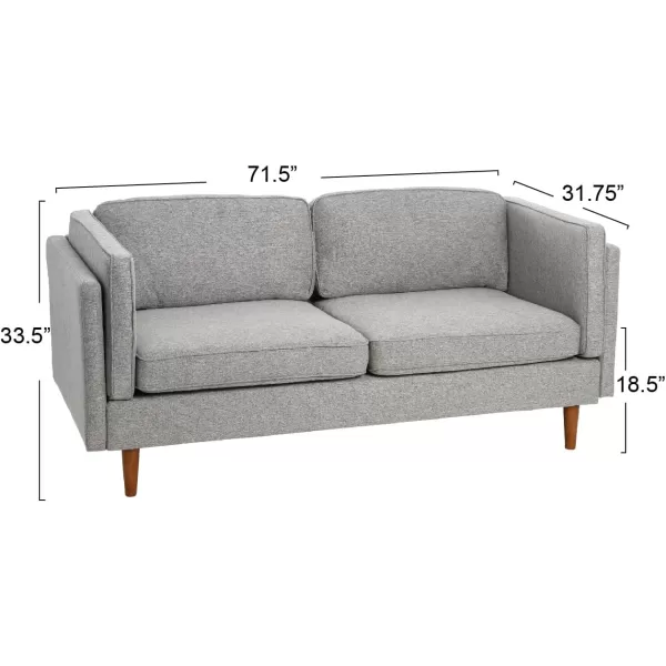 Creative CoOp Atley High Sided Sofas Vegan Cognac LeatherGrey