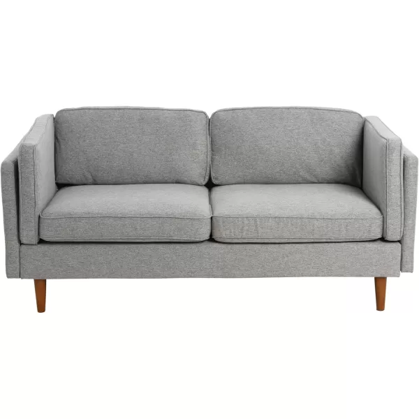 Creative CoOp Atley High Sided Sofas Vegan Cognac LeatherGrey