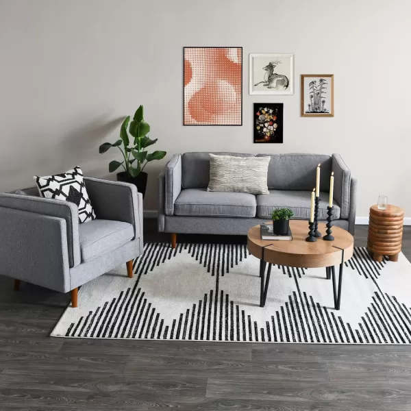 Creative CoOp Atley High Sided Sofas Vegan Cognac LeatherGrey