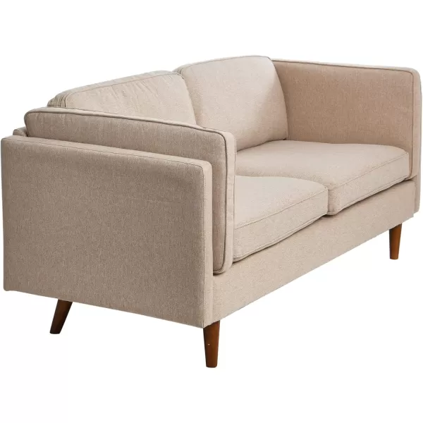 Creative CoOp Atley High Sided Sofas Vegan Cognac LeatherWheat