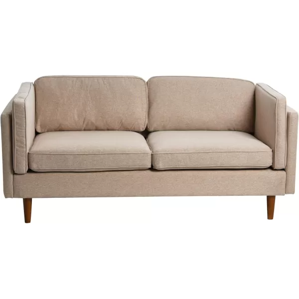 Creative CoOp Atley High Sided Sofas Vegan Cognac LeatherWheat