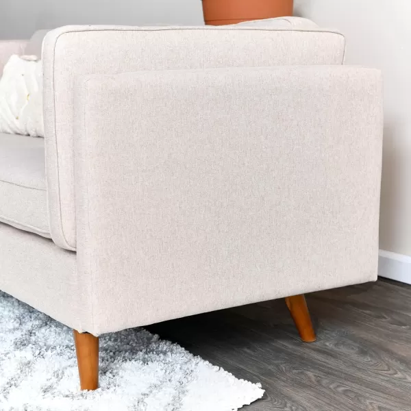 Creative CoOp Atley High Sided Sofas Vegan Cognac LeatherWheat
