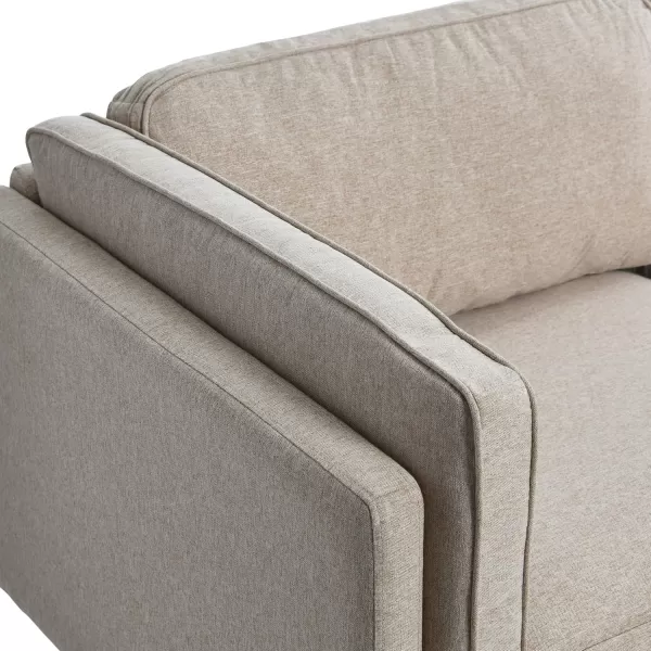 Creative CoOp Atley High Sided Sofas Vegan Cognac LeatherWheat