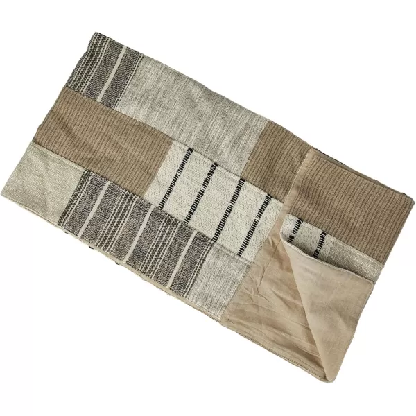 imageCreative CoOp Cotton Patchwork Design Multicolor Table Runner Multi