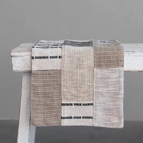 imageCreative CoOp Cotton Patchwork Design Multicolor Table Runner Multi
