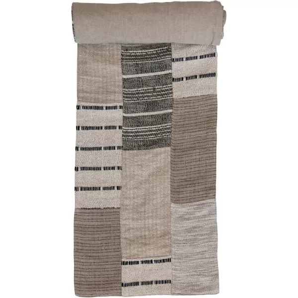 imageCreative CoOp Cotton Patchwork Design Multicolor Table Runner Multi