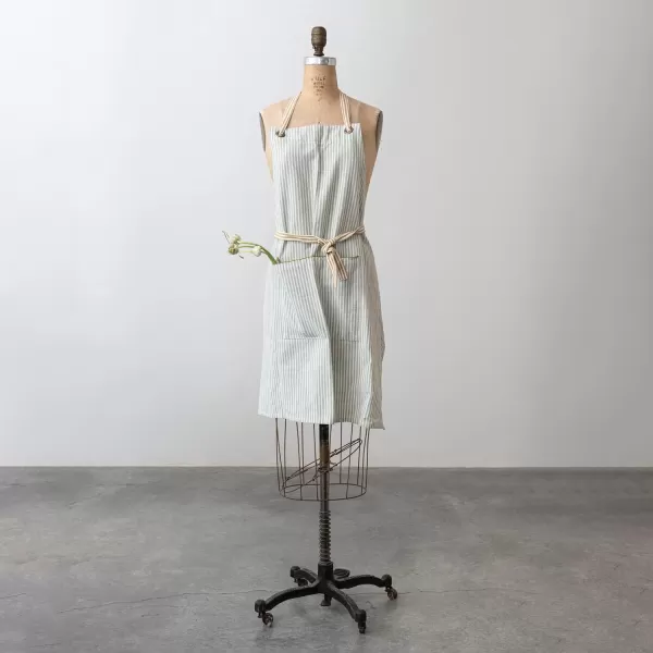 imageCreative CoOp Cotton Stripes Multicolor Apron OneSize Ivory