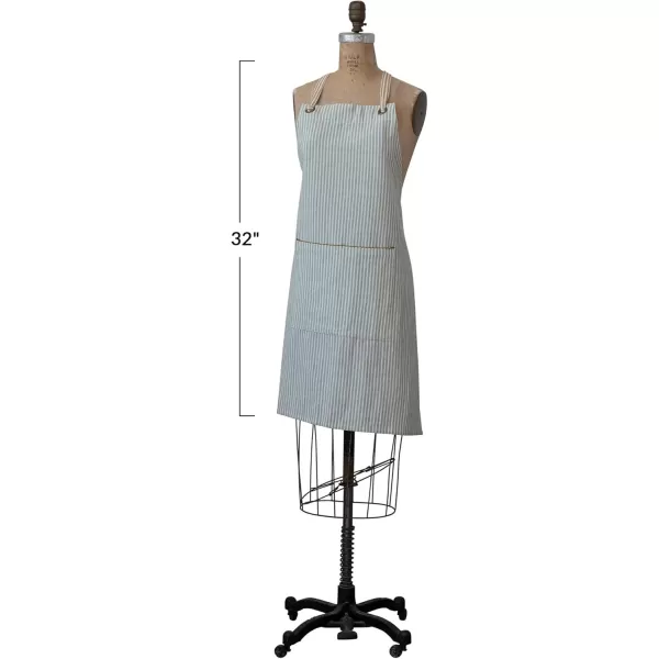 imageCreative CoOp Cotton Stripes Multicolor Apron OneSize Ivory