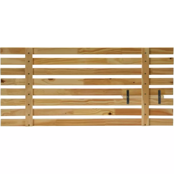 Creative CoOp Customizable Wood Set of 2 Panels Headboard 19quot L x 41quot W x 8quot H Light BrownLight Brown