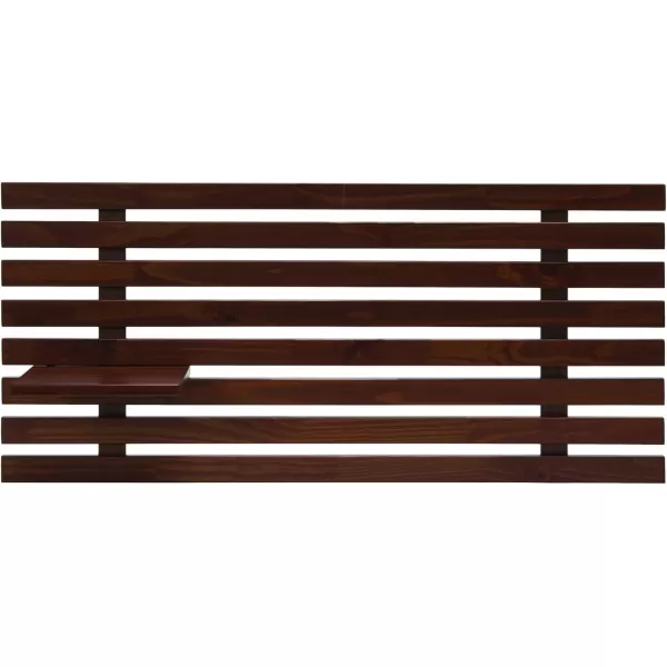Creative CoOp Customizable Wood Set of 2 Panels Headboard 19quot L x 41quot W x 8quot H Light BrownWalnut Finish