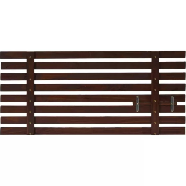 Creative CoOp Customizable Wood Set of 2 Panels Headboard 19quot L x 41quot W x 8quot H Light BrownWalnut Finish
