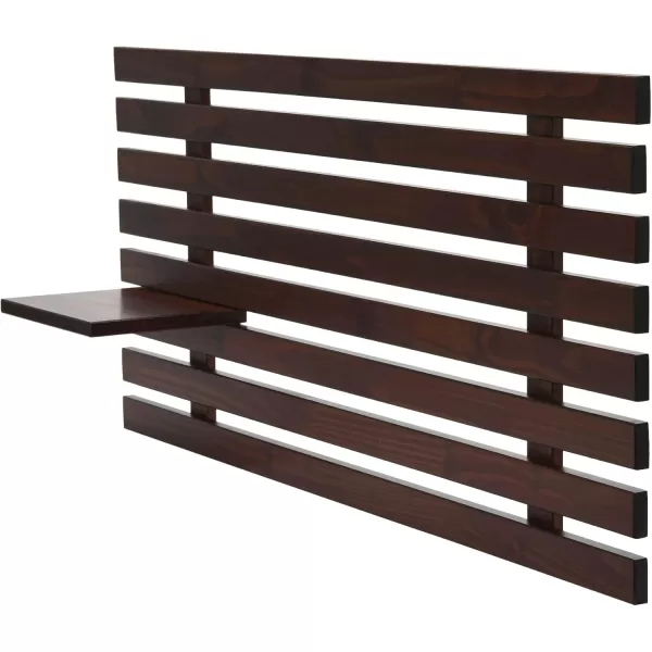 Creative CoOp Customizable Wood Set of 2 Panels Headboard 19quot L x 41quot W x 8quot H Light BrownWalnut Finish